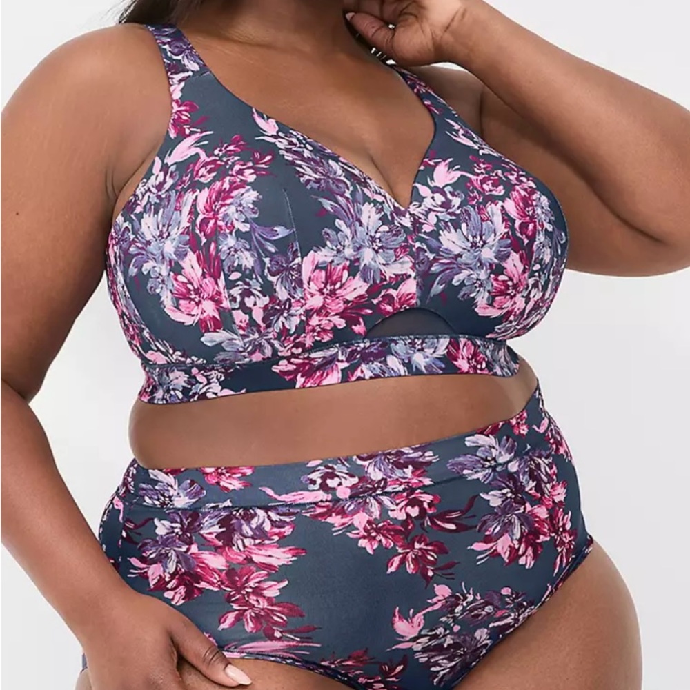 Lane Bryant Cacique Comfort Bliss Li Bra 40D & matching brief sz 18/20 NWT!!